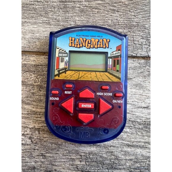 Hangman Electronic Handheld Game Milton Bradley 1995‎ Pocket Travel Works - Picture 4 of 4